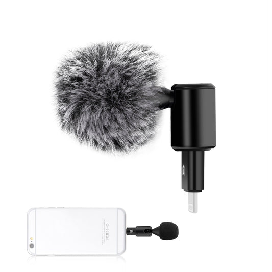 PULUZ 8PIN Jack Mobile Phone Omnidirectional Condenser Adjustable Microphone