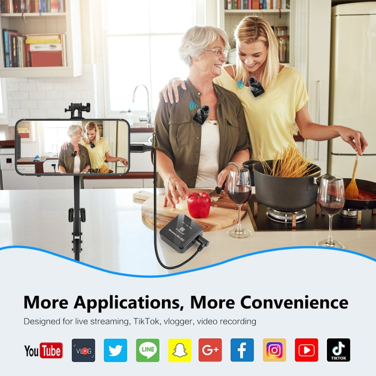 PULUZ 3.5mm TRS Male to 8 Pin Male Live Microphone Audio Adapter Cable for PU3153 / PU3154