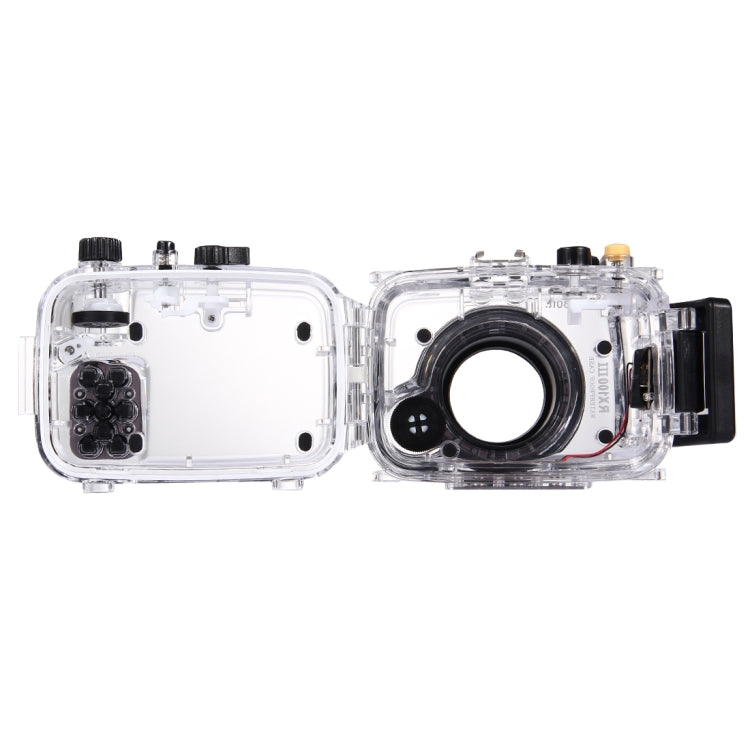 PULUZ 40m Underwater Depth Diving Case Waterproof Camera Housing for Sony RX100 III