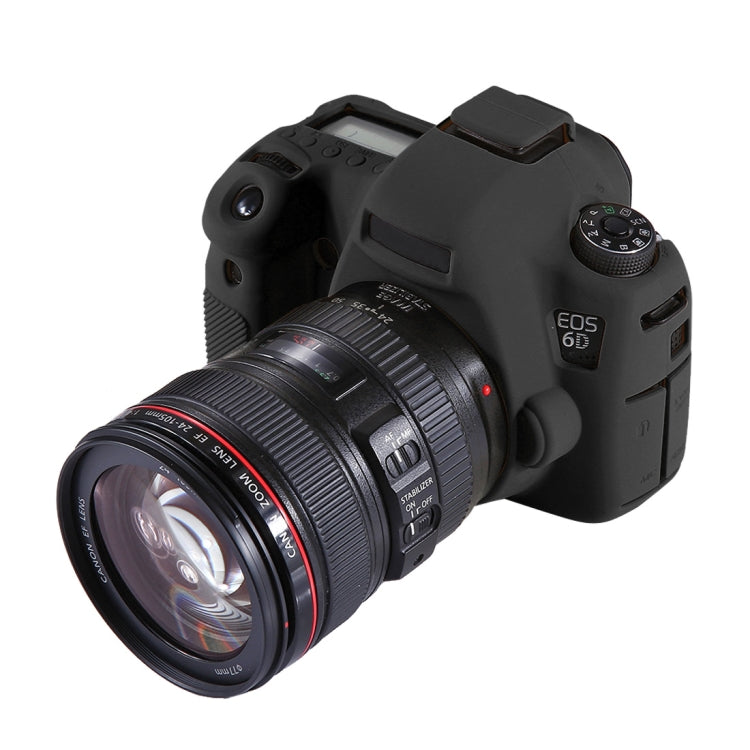 PULUZ Soft Silicone Protective Case for Canon EOS 6D, For Canon 6D