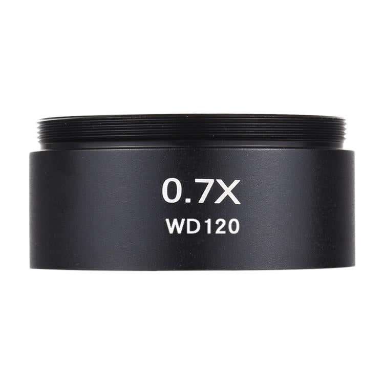 Stereo Microscopes Auxiliary Objective Lens Barlow Lens Magnifier 0.7X WD120