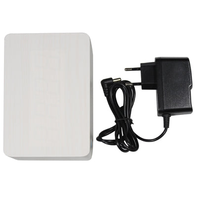 3 in 1 Wooden Clock (Alternately display time, month & date and temperature), White