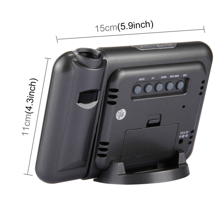 Multifunctional Digital Color LCD Display LED Projection Alarm Clock with Weather Station / Temperature / Humidity / Calendar