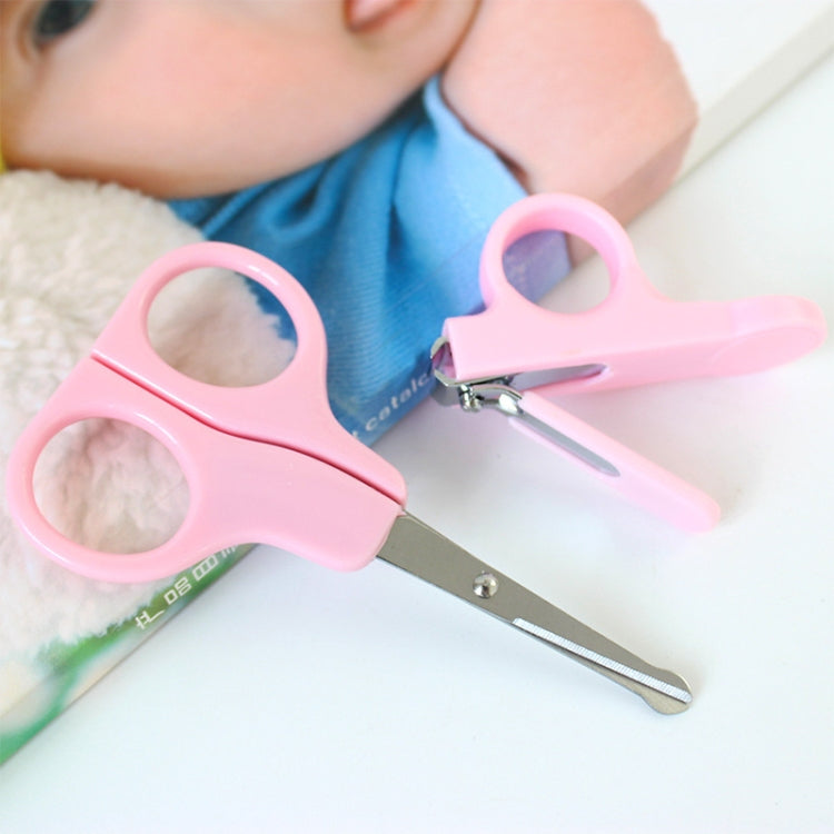2 in 1 Baby Nail Clippers Scissors Kits, Random Color Delivery
