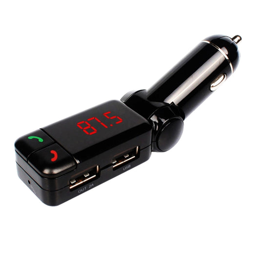 BC-06 Bluetooth Car Kit FM Transmitter Car MP3 Player with LED Display 2 USB Charger & Handsfree Function