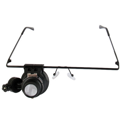 20X Glasses Type Watch Repair Magnifier With LED Light