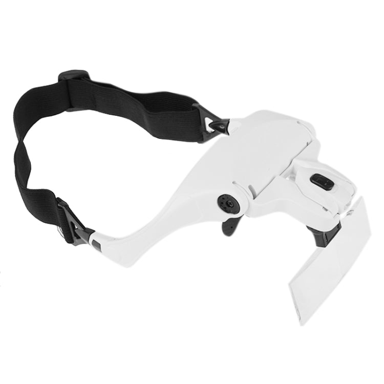 5 Lens 1.0X-3.5X Loupe Glasses Bracket Headband Magnifier with 2 LED Lights Eye Magnification Goggles Magnifying Tool