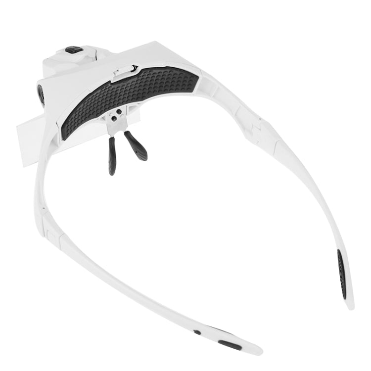5 Lens 1.0X-3.5X Loupe Glasses Bracket Headband Magnifier with 2 LED Lights Eye Magnification Goggles Magnifying Tool