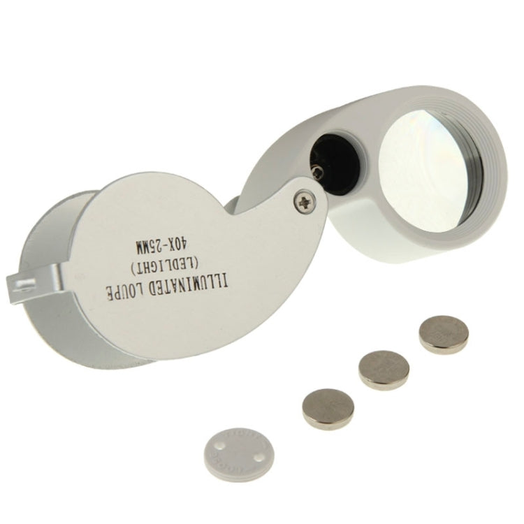 40X-25MM LED Illuminated Loupe / Jewelry Magnifier