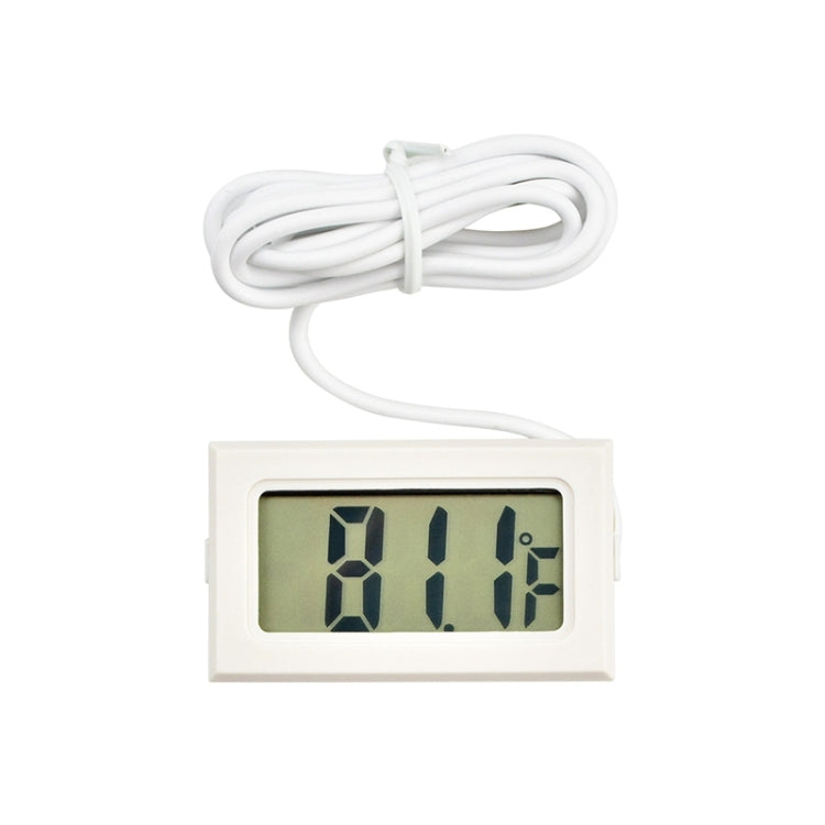 Mini LCD Indoor Digital Thermometer (Fahrenheit Display), White