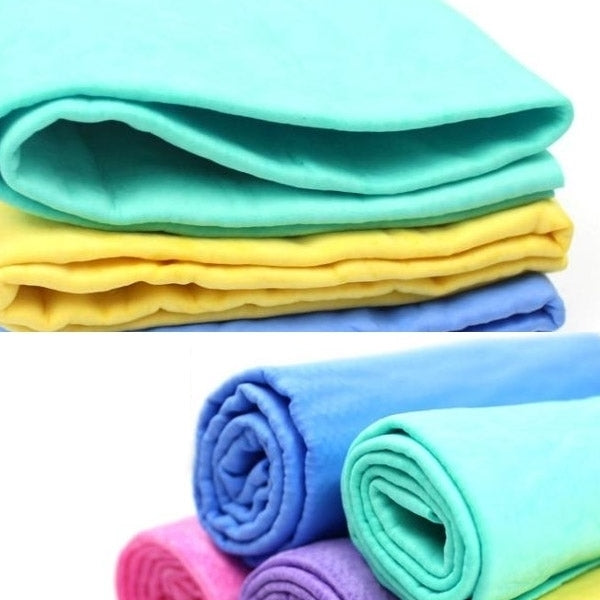 KANEED Super Absorption Clean Cham PVA Synthetic Chamois Car Wash Towel, Random Color Delivery