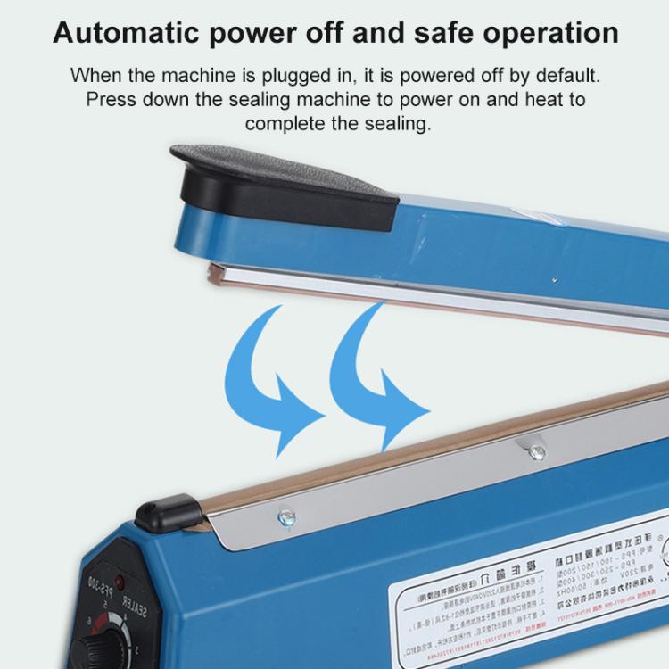 FS-300 300mm Heat Sealing Hand Impulse Poly Sealer Closer Machine