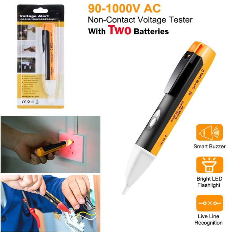 Pen Non-contact AC Voltage Alert Detector 90V-1000V, 90V-1000V, 90V-1000V Blue