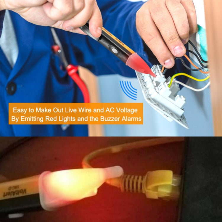 Pen Non-contact AC Voltage Alert Detector 90V-1000V, 90V-1000V, 90V-1000V Blue