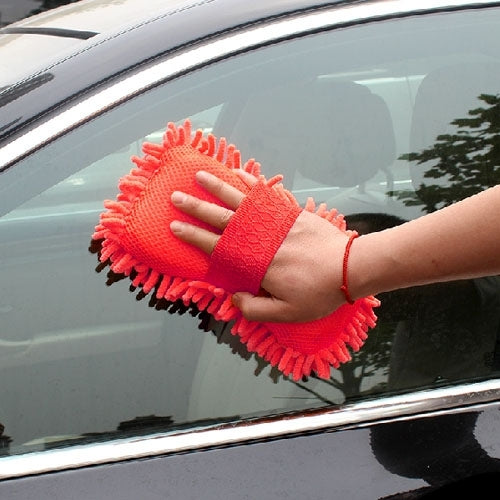 Ultrafine Fiber Chenille Anthozoan Car Washing Gloves Multi-functional Magic Car Brush (Random Color Delivery)