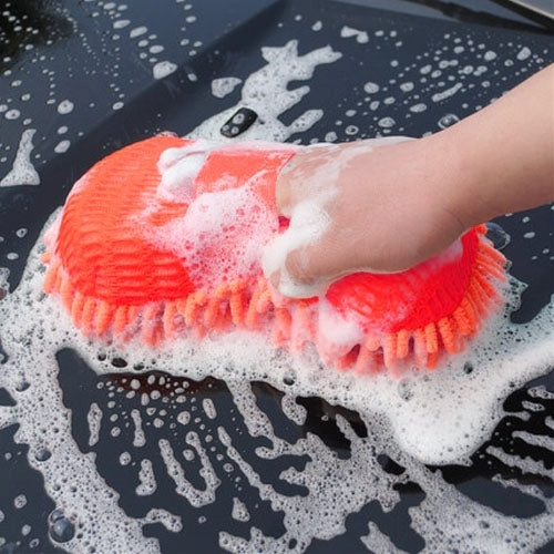 Ultrafine Fiber Chenille Anthozoan Car Washing Gloves Multi-functional Magic Car Brush (Random Color Delivery)