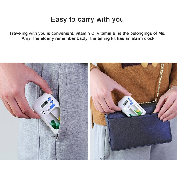 Smart portable Multi-Alarm Timer Pills Reminder Medicine Box