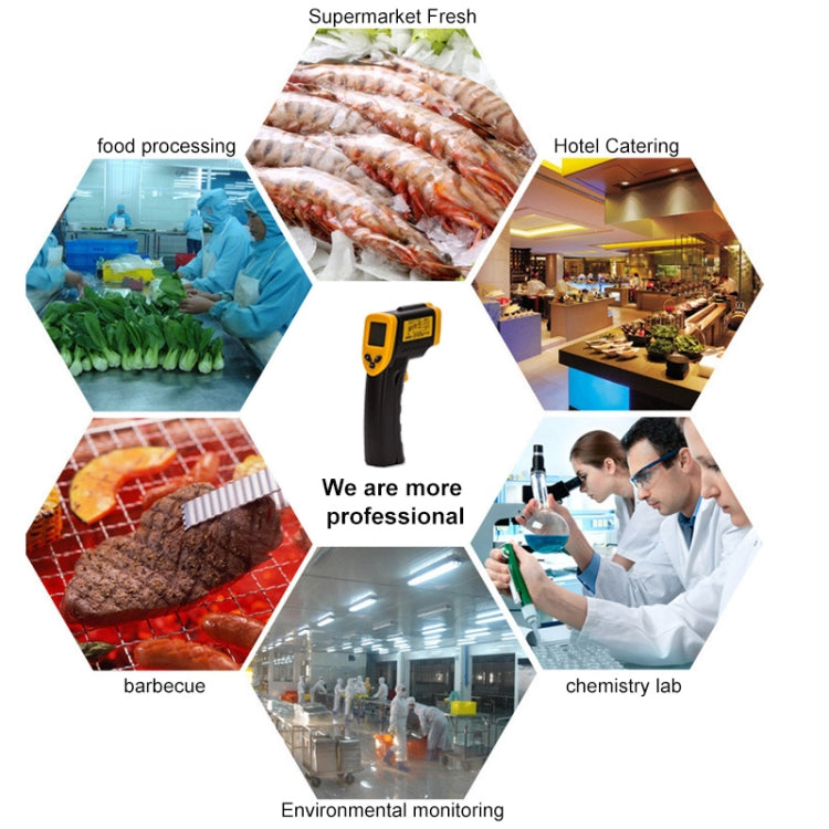 Infrared Thermometer, Temperature Range: -50 - 380 Degrees Celsius (D:S = 12:1)