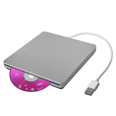 Slot-in USB 2.0 Portable Optical DVD-RW Driver, Plug and Play