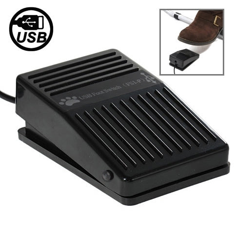 USB Foot Pedal Control Switch Game Pad Keyboard Adapter for Computer