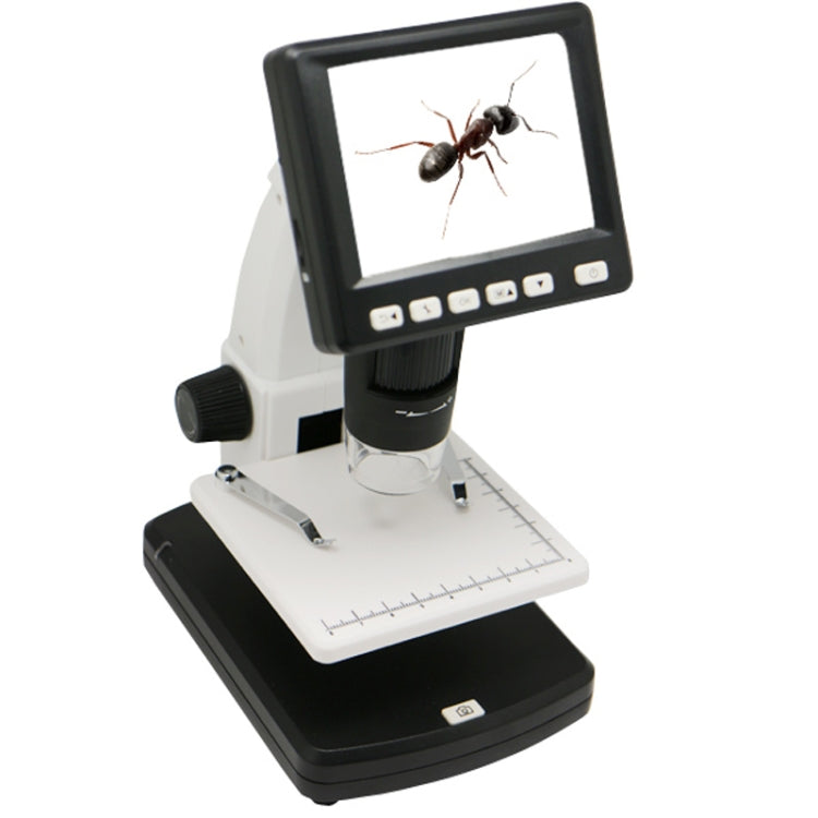 500X 5 Mega Pixels 3.5 inch LCD Standalone Digital Microscope with 8 LEDs, Support TF Card up to 32G (DMS-038M)