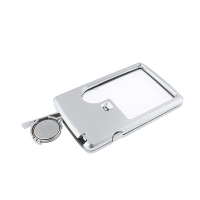 1 LED Illuminated Credit Card Design 6X / 3X Jewelry Magnifier