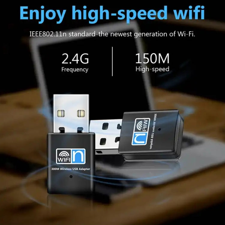 300Mbps Wireless 802.11N USB Network Nano Card Adapter