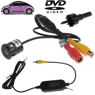 Waterproof Wireless Transmitting Receiving Punch DVD Rear View Camera , With Scaleplate , Support Installed in Car DVD Navigator or Car Monitor , Wide Viewing Angle: 170 degree (WX004)