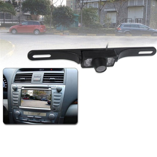 6 LED IR Infrared Waterproof Night Vision Wireless License Plate Frame Astern Backsight Rear View Camera , Support Installed in Car DVD Navigator or Car Monitor , Wide Viewing Angle: 140 degree (WD001)