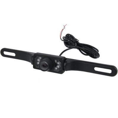 6 LED IR Infrared Waterproof Night Vision Wireless License Plate Frame Astern Backsight Rear View Camera , Support Installed in Car DVD Navigator or Car Monitor , Wide Viewing Angle: 140 degree (WD001)