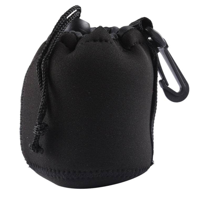 Neoprene SLR Camera Lens Carrying Bag Pouch Bag with Carabiner, Size: 8x10cm