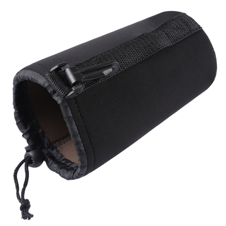 Neoprene SLR Camera Lens Carrying Bag Pouch Bag with Carabiner, Size: 10x18cm