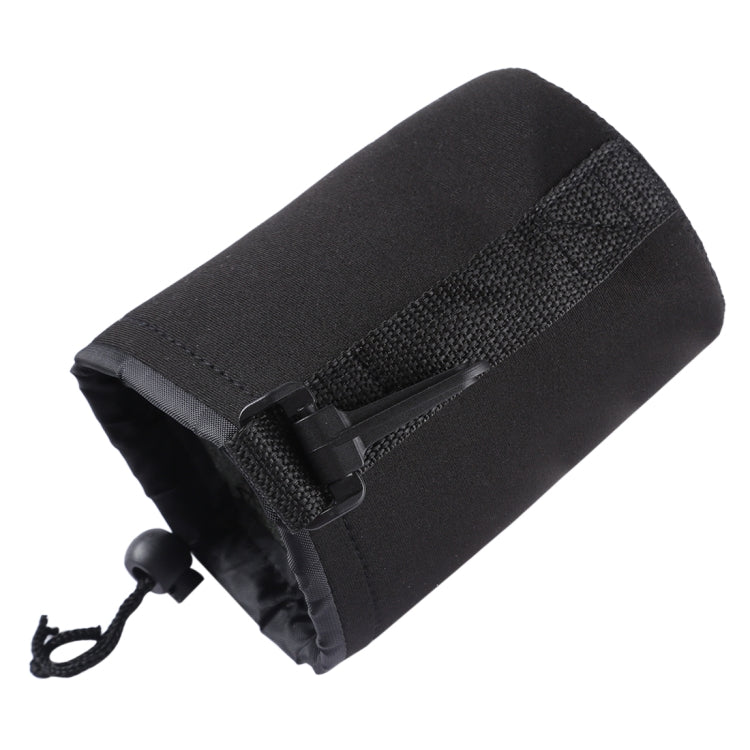 Neoprene SLR Camera Lens Carrying Bag Pouch Bag with Carabiner, Size: 10x14cm