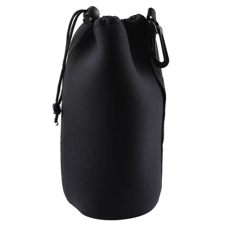 Neoprene SLR Camera Lens Carrying Bag Pouch Bag with Carabiner, Size: 10x22cm