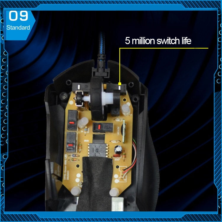 T7 Wired 3 Color Changeable 1200 DPI 1600DPI 2400DPI Gaming USB Optical Mouse