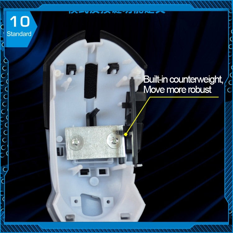 T7 Wired 3 Color Changeable 1200 DPI 1600DPI 2400DPI Gaming USB Optical Mouse