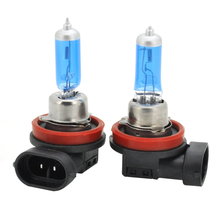 H11 Halogen Car Headlight, 2400 Lumens White Light, 12V / 100W 6000K