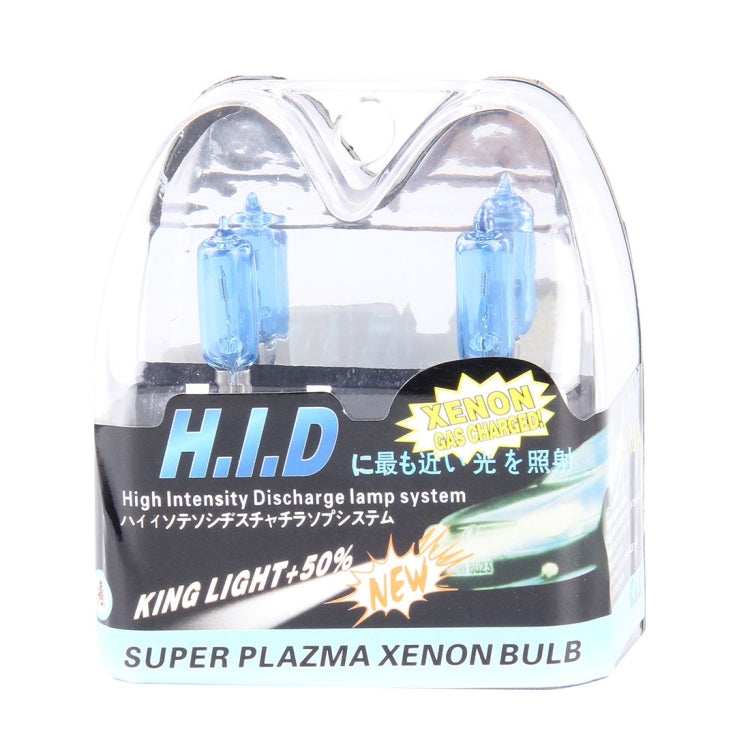 Halogen Bulb, Super White Car Headlight Bulb, 12 V / 55W, 6000K 1700 LM (Pair)