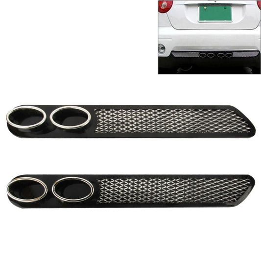 2 PCS Car Tail Pipes Exhaust Pipe Decorative Sticker
