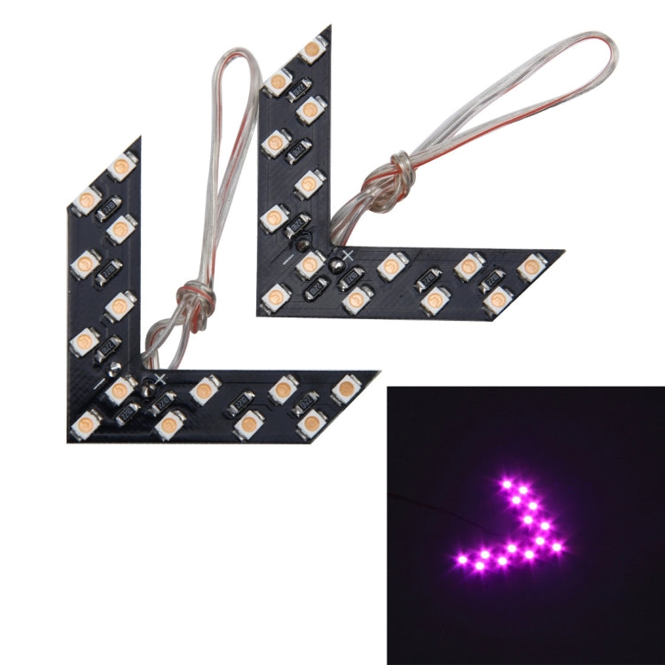 14 LED 3528 SMD Arrows Light for Car Side Mirror Turn Signal, Pairs