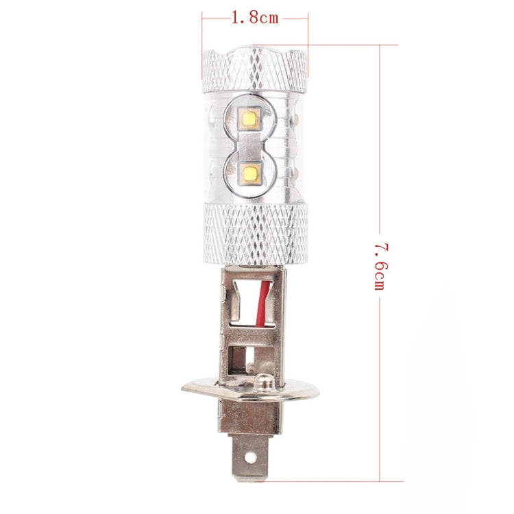 H1 50W 750LM 6500K White Light 10-3535-LEDs Car Foglight , Constant Current , DC12-24V