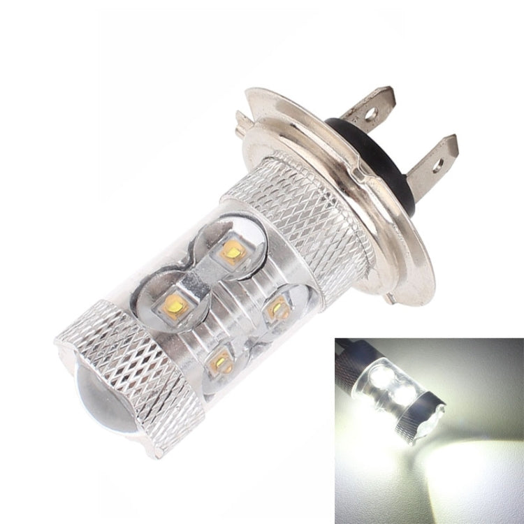 H7 50W 750LM 6500K White Light 10-3535-LEDs Car Foglight , Constant Current , DC12-24V