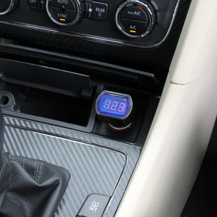 DC 12V / 24V LED Display Mini Auto Electric Voltmeter