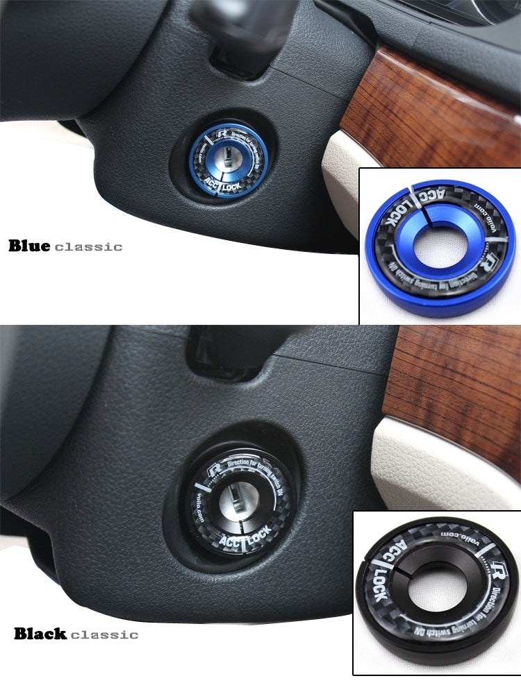 Aluminum Alloy Ignition Key Ring for AUDI A1 & A3 & A4L & TT, VW, POLO, Inside Diameter: about 14cm, Random Color Delivery