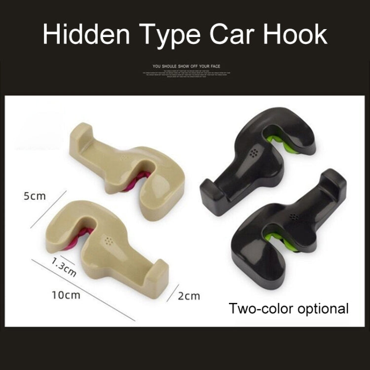 1 Pair Hidden Type Car Hook