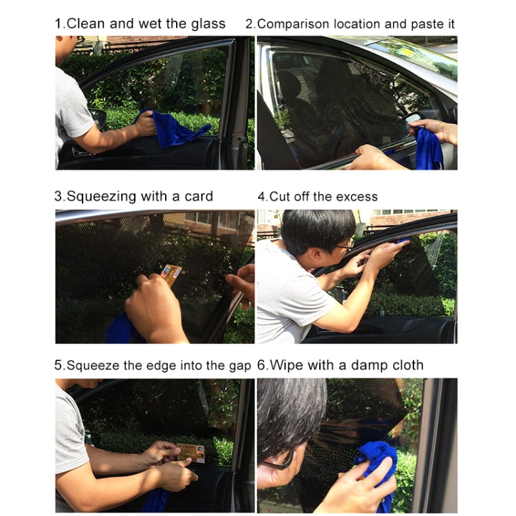 2 PCS Car Styling UV Protection Electrostatic Stickers