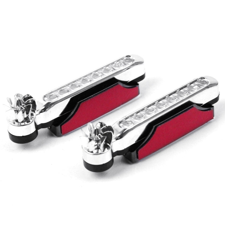 2 PCS 8 LED Bulbs Wind Powered Decorative Car Lights