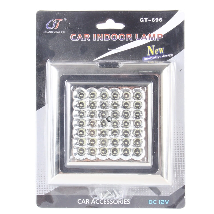 High Power Car Indoor 42 LED 3 Sections Switch Lamp Light, DC 12V（White Light)