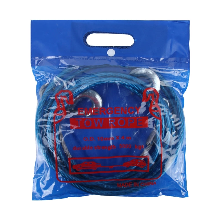 5 Tons Steel Vehicle Towing Cable Rope, Length: 4m