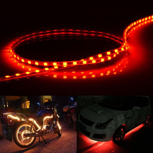 5 PCS Normally-on Style 45 LED 3528 SMD Waterproof Flexible Car Strip Light for Car Decoration, DC 12V, Length: 45cm, 45cm+Red, 45cm+White, 45cm+Yellow, 45cm+Dark Blue, 45cm+Green, 45cm+Ice blue, 45cm+Pink